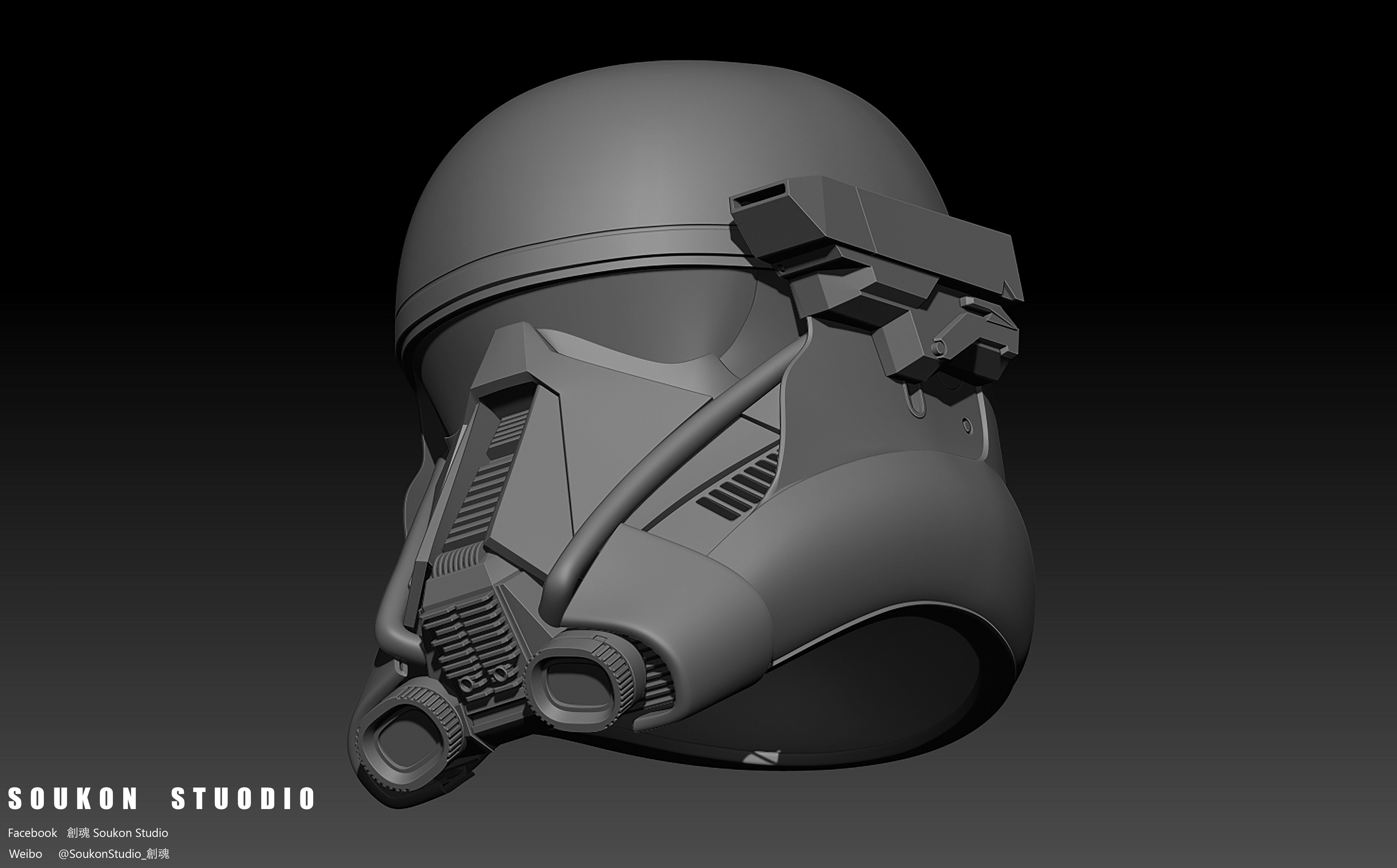 Death Trooper Helmet 3D print model_2