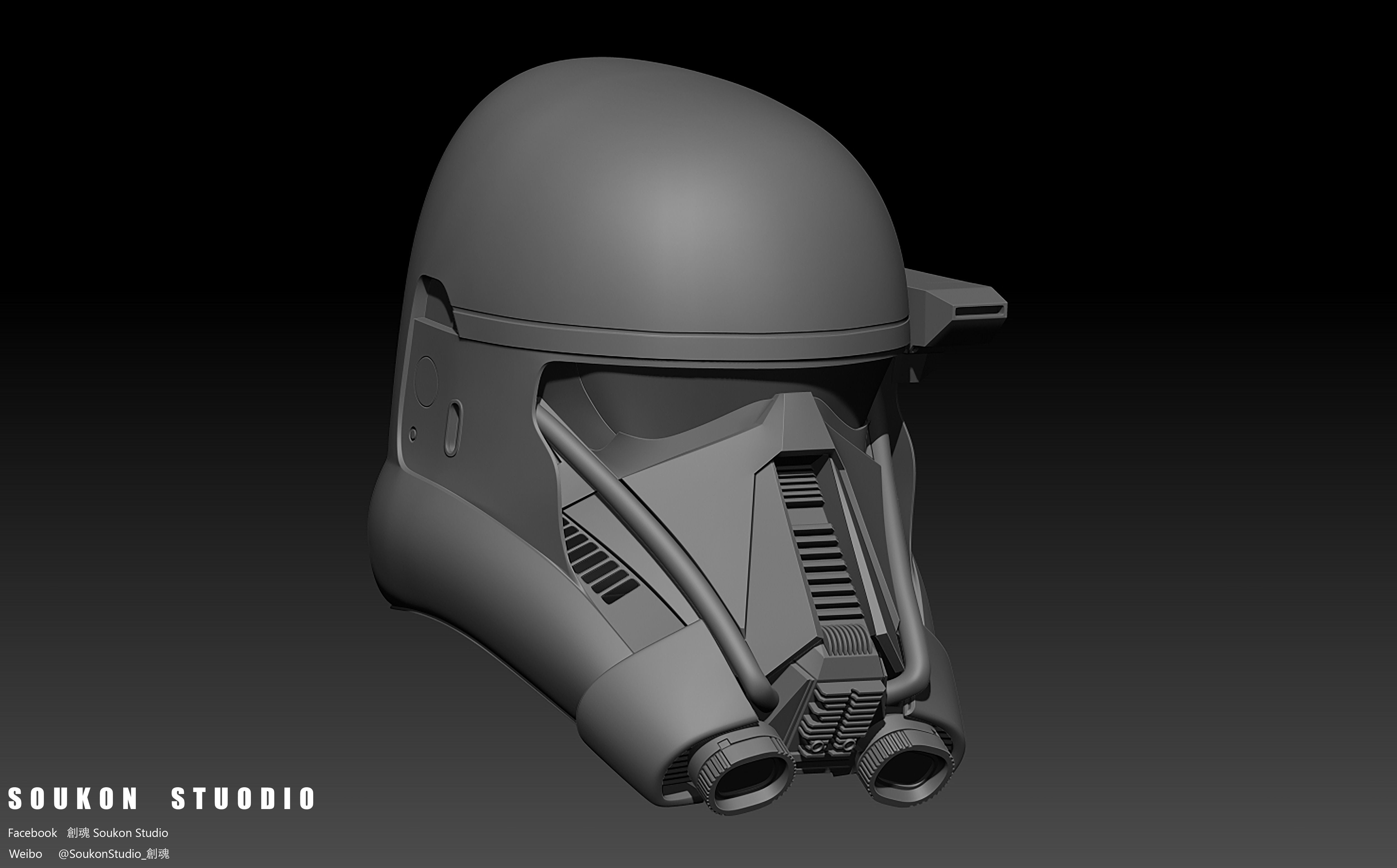Death Trooper Helmet 3D print model_1