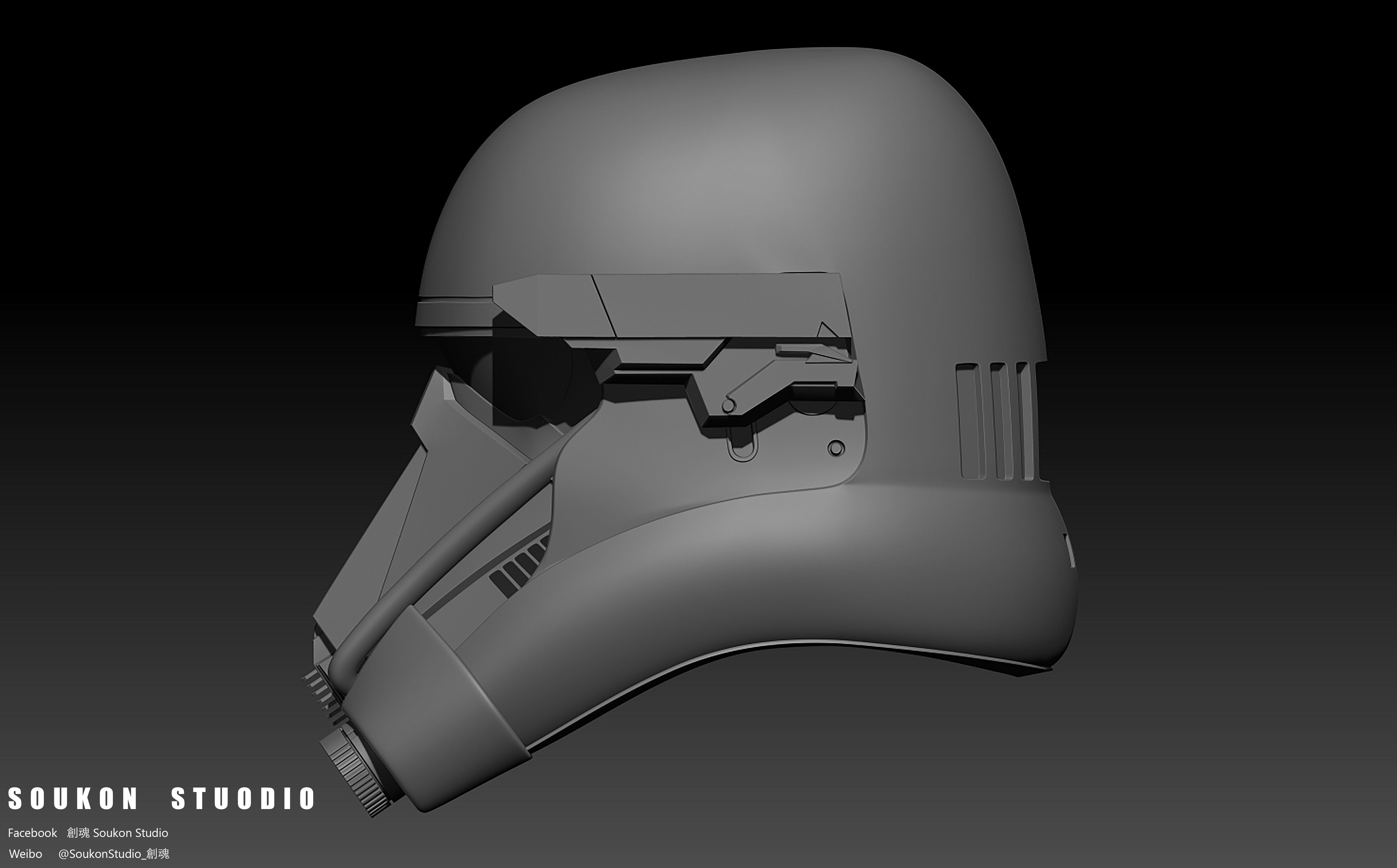 Death Trooper Helmet 3D print model_3