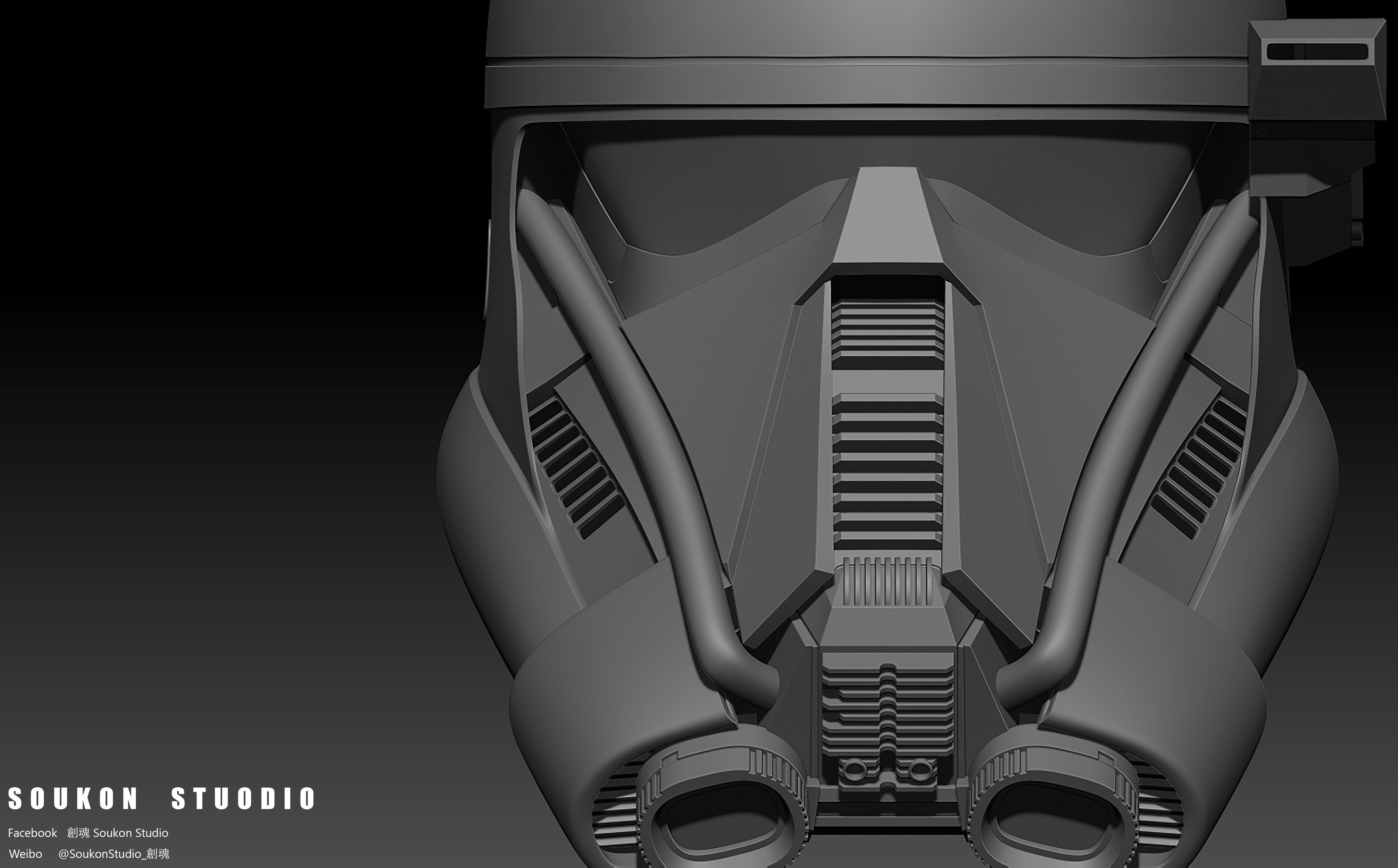 Death Trooper Helmet 3D print model_5