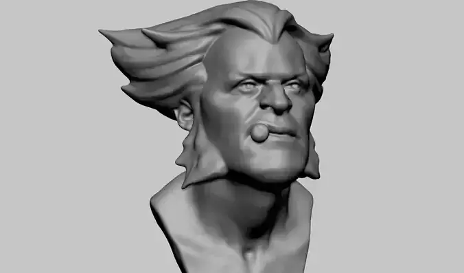 Wolverine Bust v2 3D print model