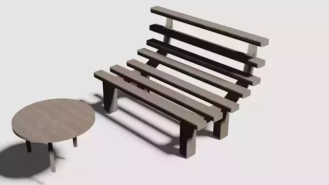 Table and bench