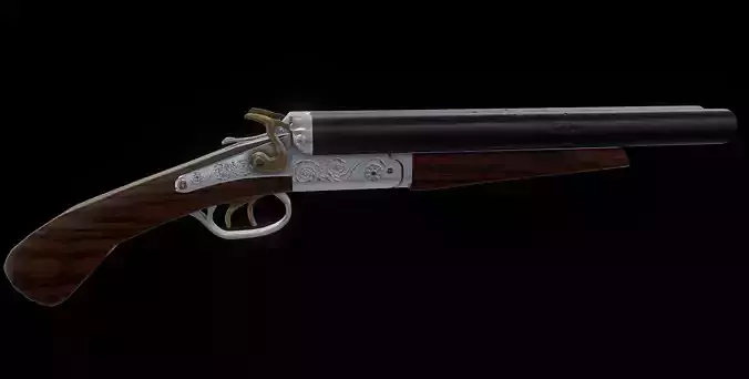 Sawed off double barrel shotgun