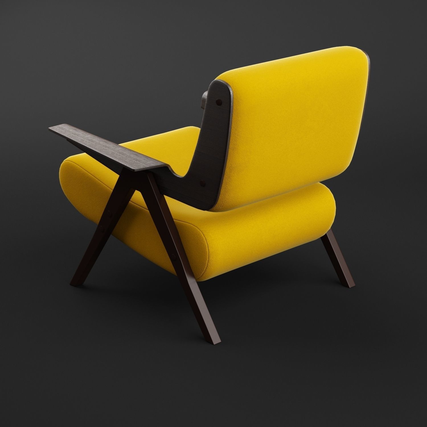 Lina Armchair Tacchini 3D model_3