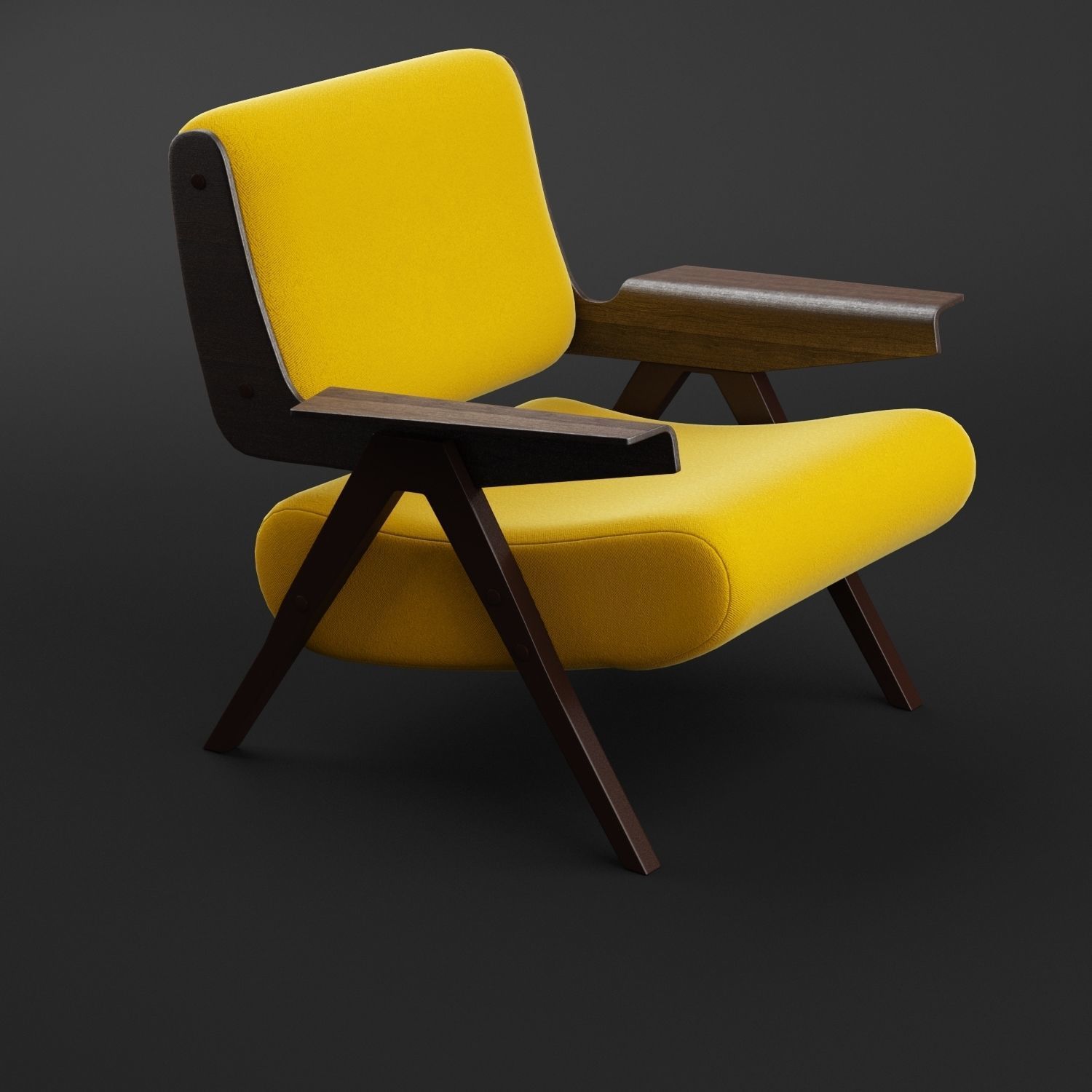 Lina Armchair Tacchini 3D model_2