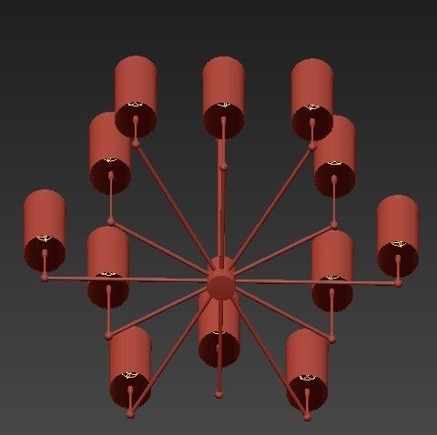 Clarence chandelier 3D model_5