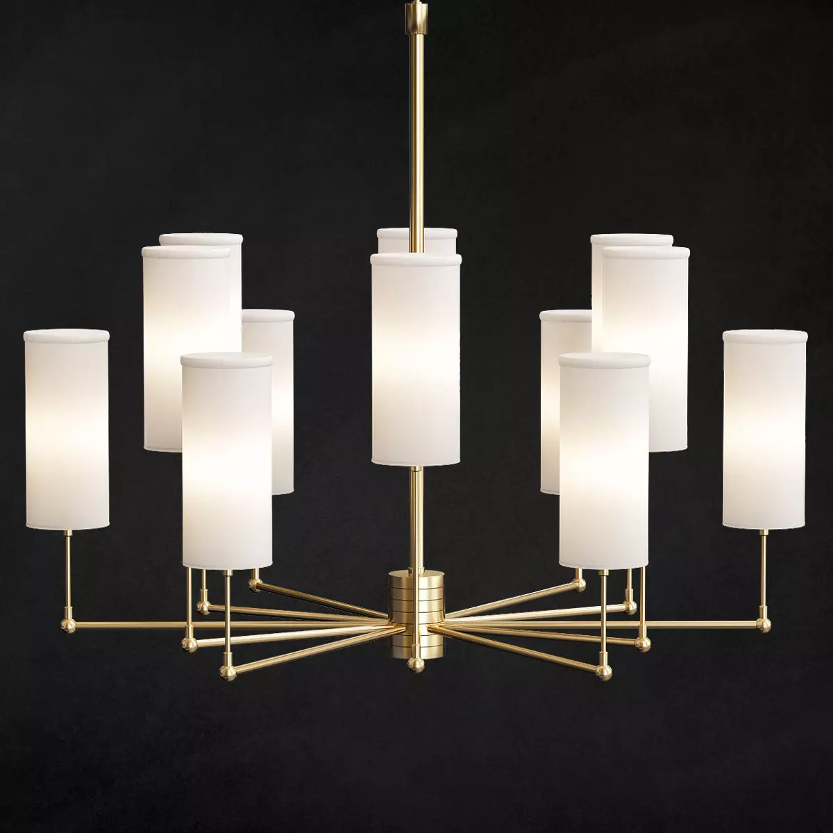 Clarence chandelier 3D model_0