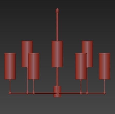 Clarence chandelier 3D model_1