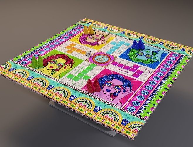 Ludo Table 3D model