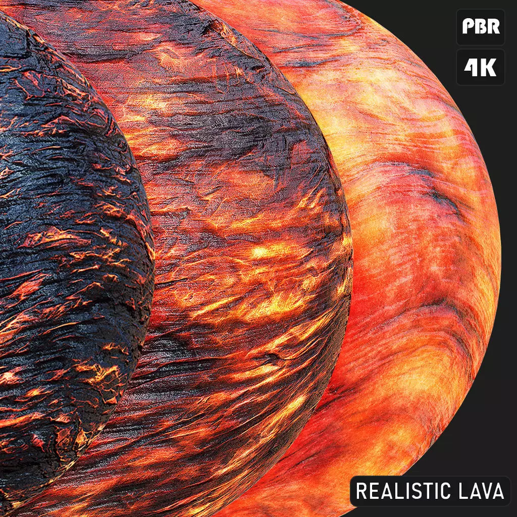 PBR Realistic Lava  Texture_0