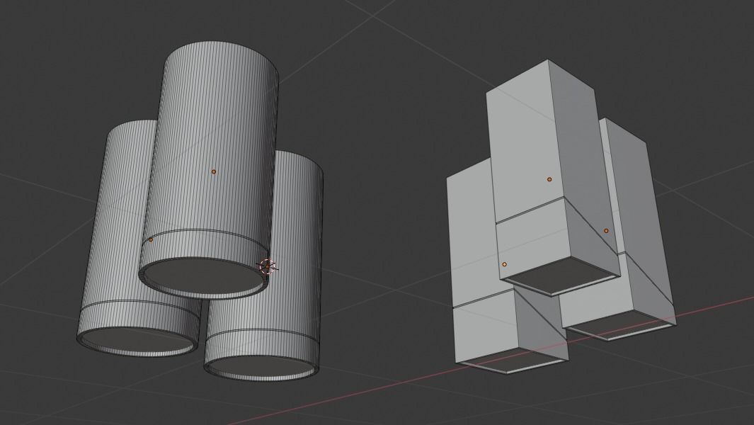  spotlight circle and square spotlight light spot Free 3D model_5
