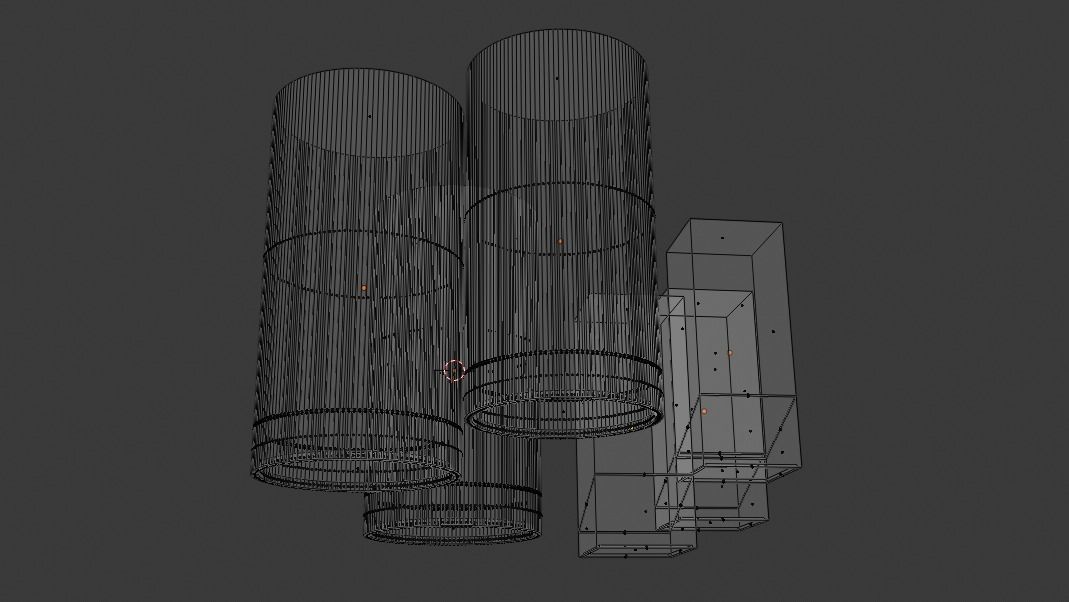 spotlight circle and square spotlight light spot Free 3D model_4