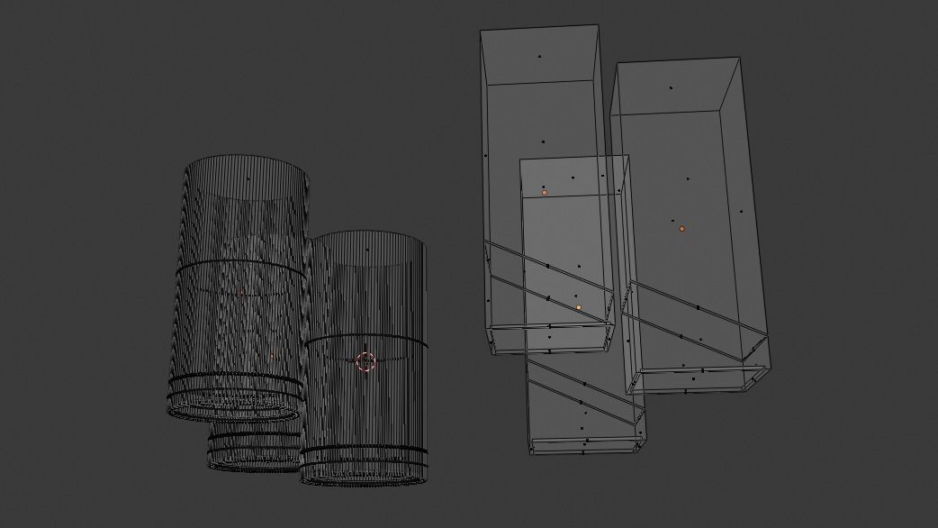  spotlight circle and square spotlight light spot Free 3D model_3