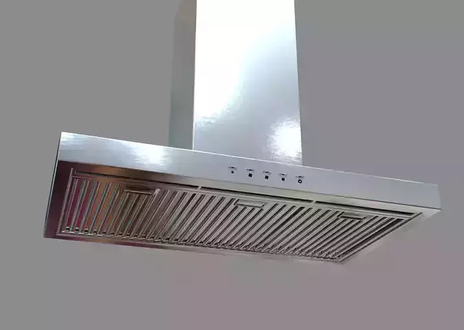 Rangehood Smeg SA940CXA Low-poly 3D model