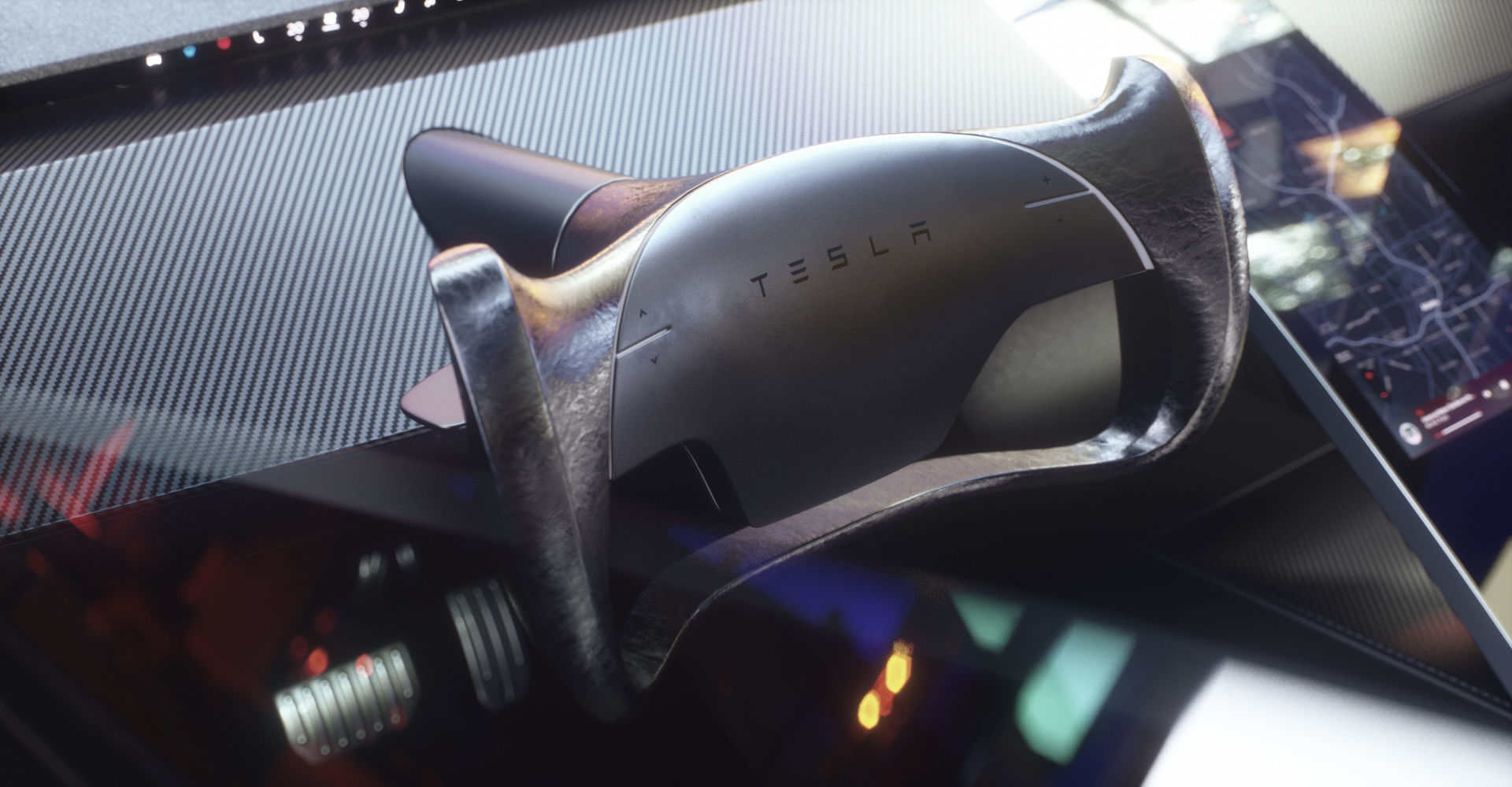 Tesla Roadster 2 Electric Supercar Low-poly 3D model_25