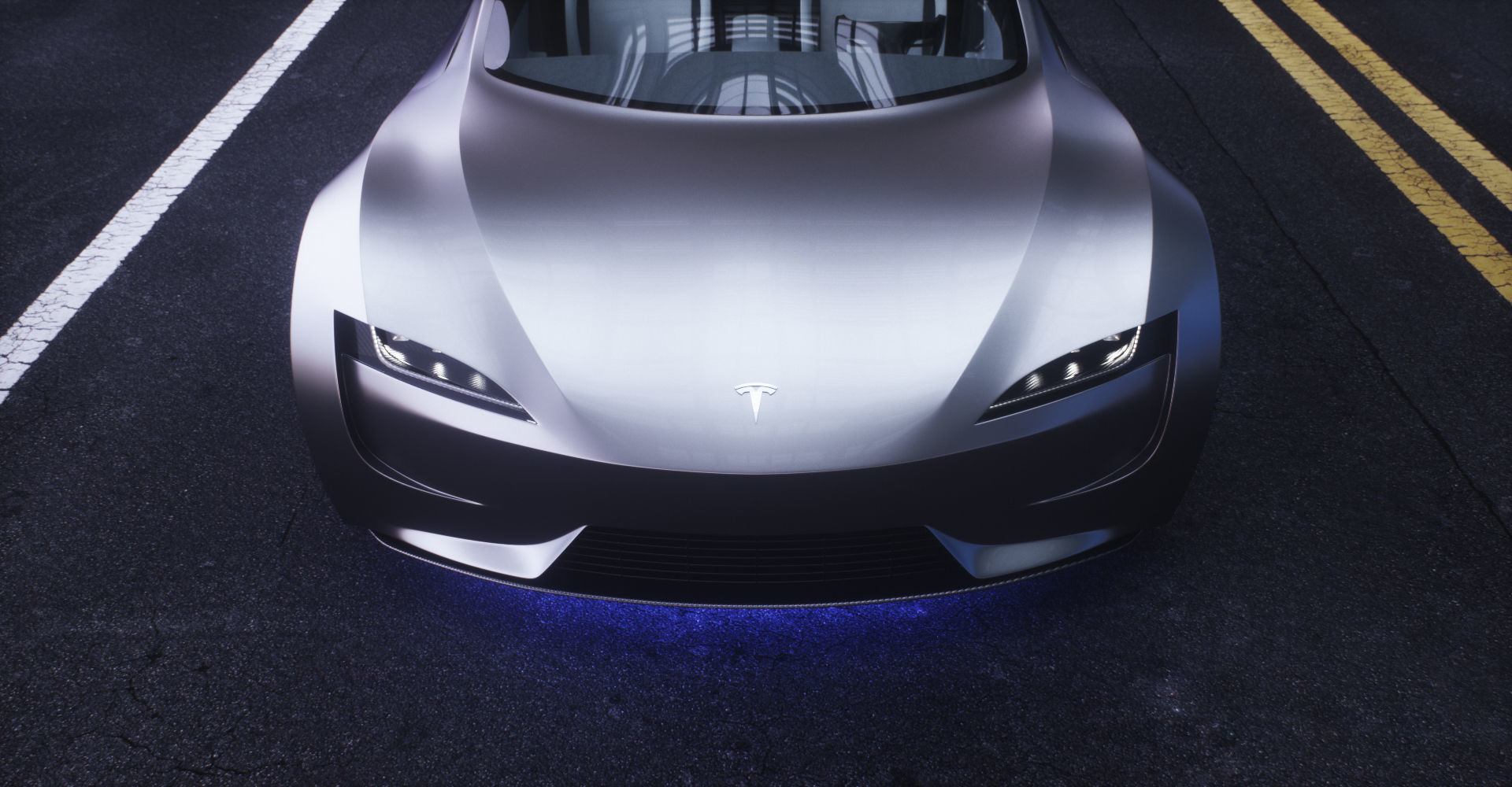 Tesla Roadster 2 Electric Supercar Low-poly 3D model_14