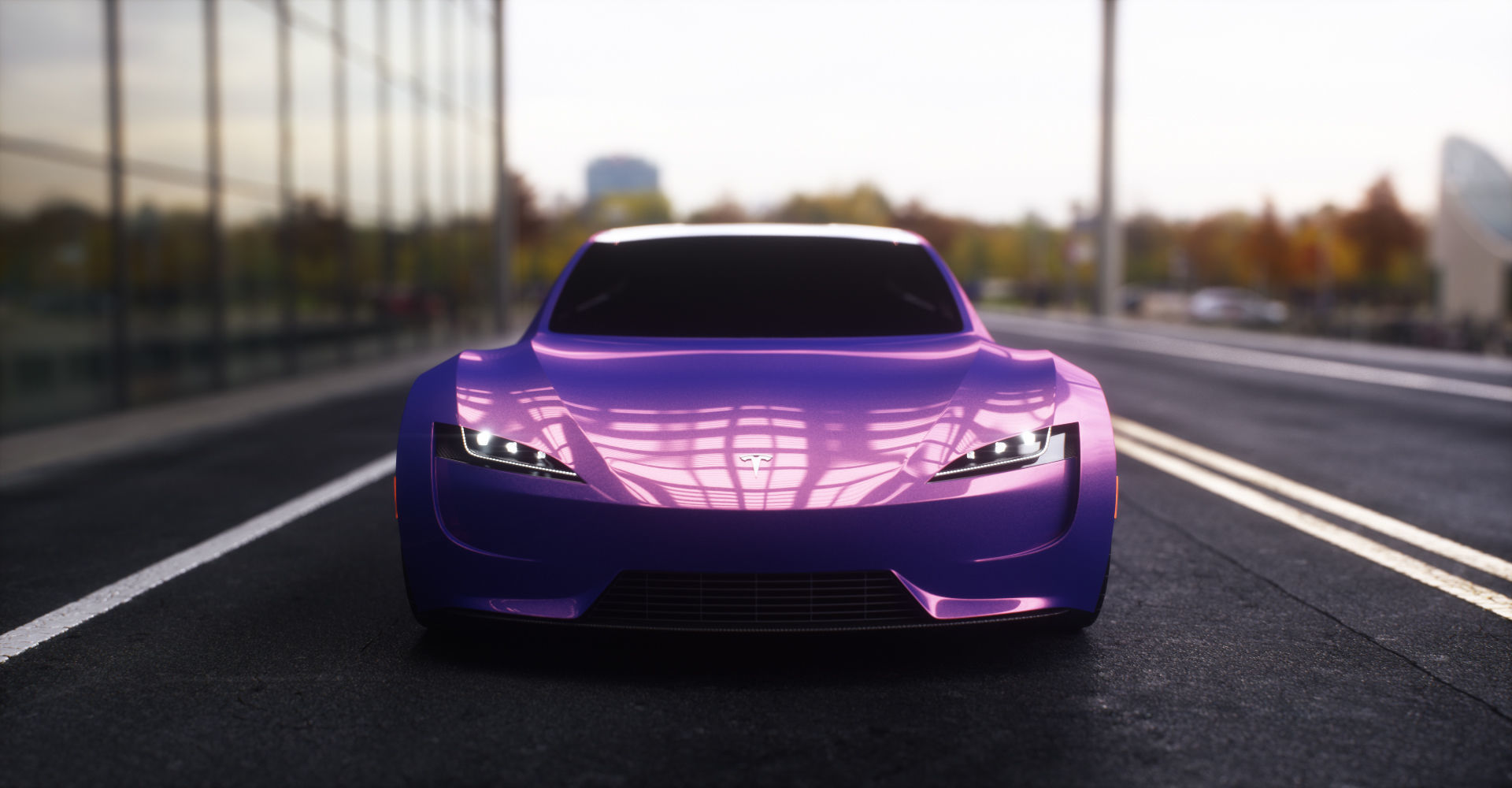 Tesla Roadster 2 Electric Supercar Low-poly 3D model_13