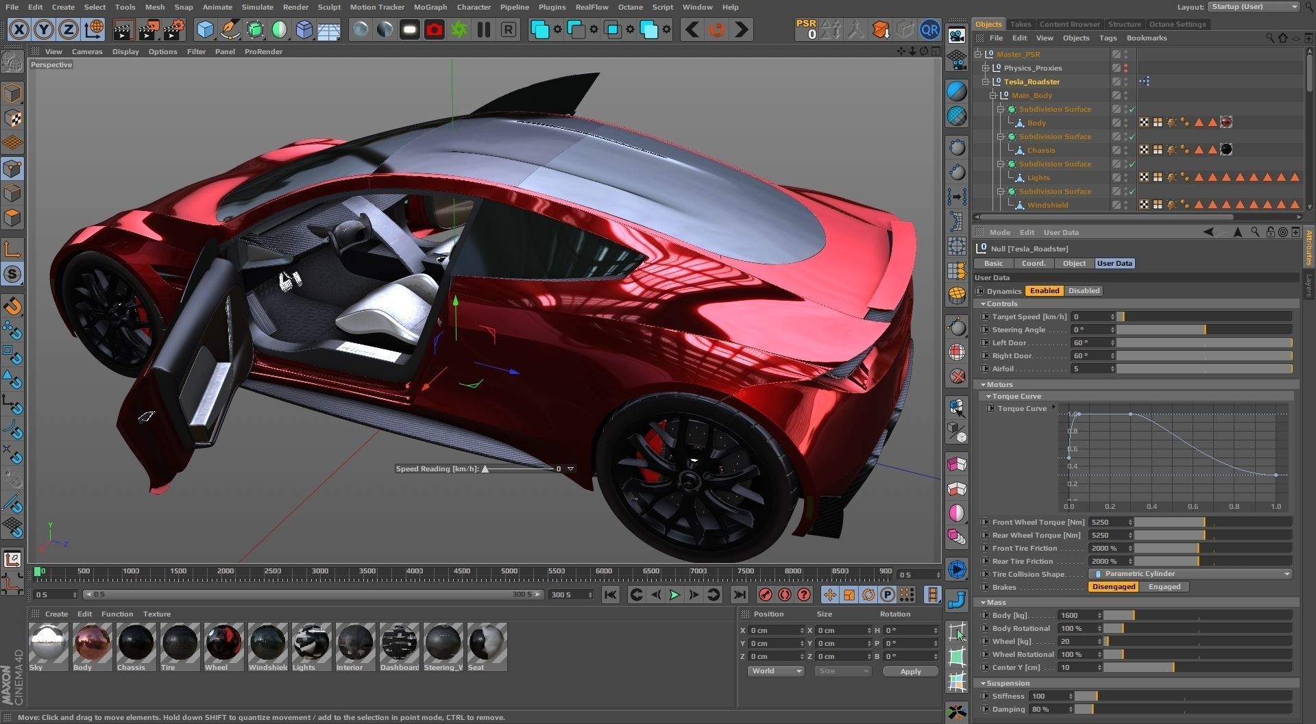 Tesla Roadster 2 Electric Supercar Low-poly 3D model_47