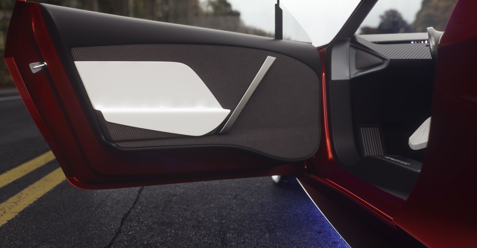 Tesla Roadster 2 Electric Supercar Low-poly 3D model_26