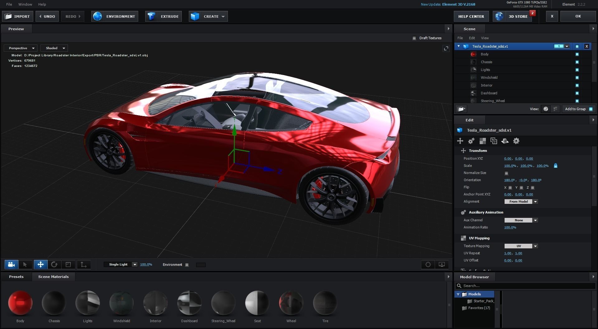 Tesla Roadster 2 Electric Supercar Low-poly 3D model_50