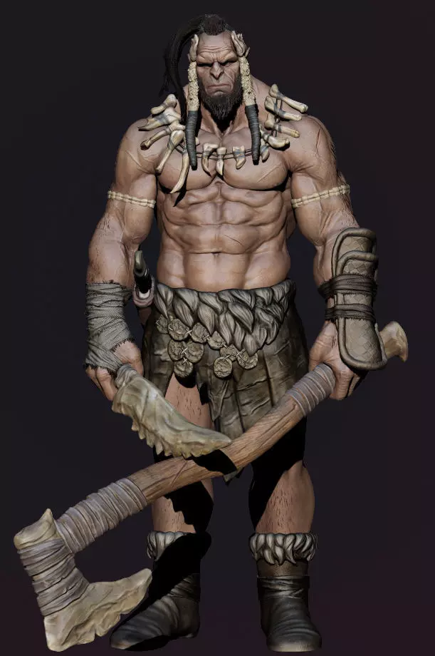 Character of World of warcraft Zbrush file 3D model_0