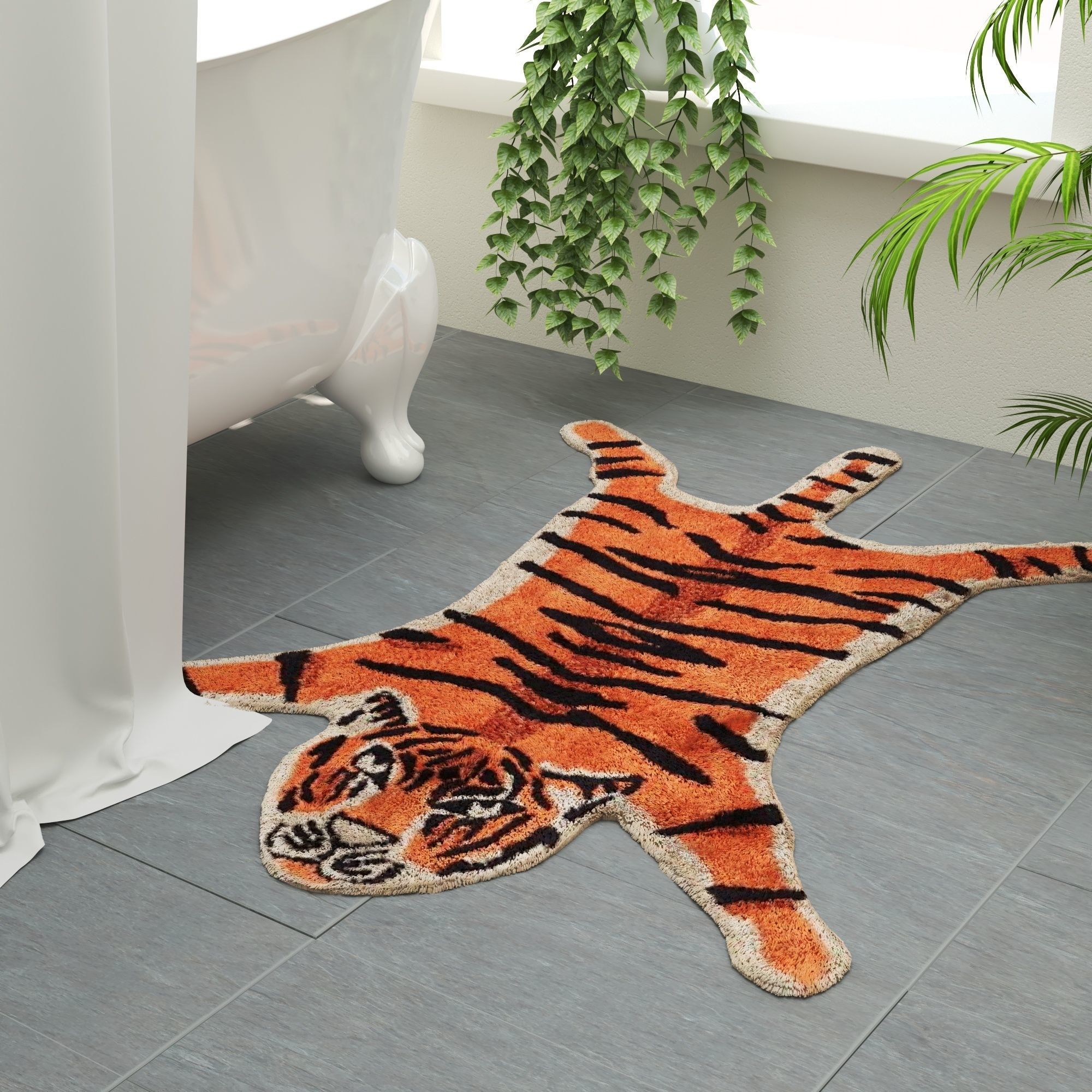 Tiger Bath Mat Urban Outfitters 3D model | CGTrader