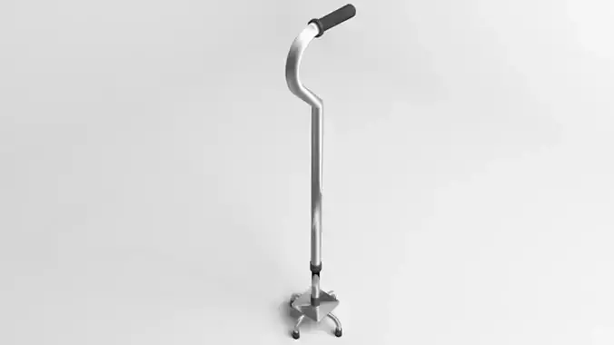 Walking Cane - Quad 3D model