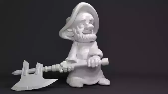 Gnome with an ax