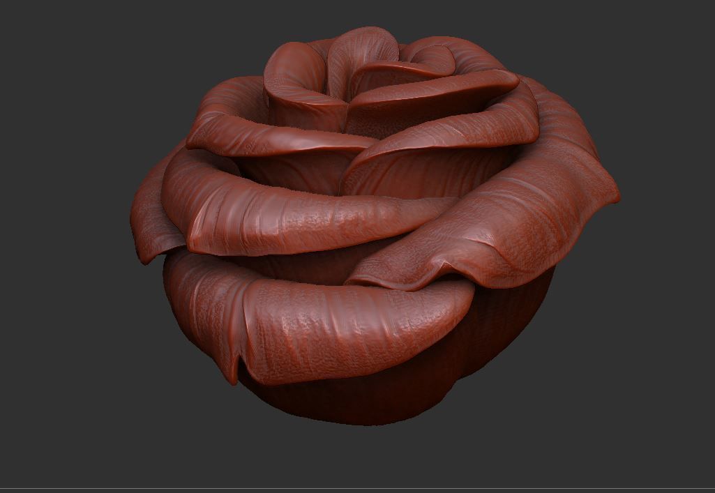 Rose LaerZ  Zbrush tool  Low-poly 3D model_19