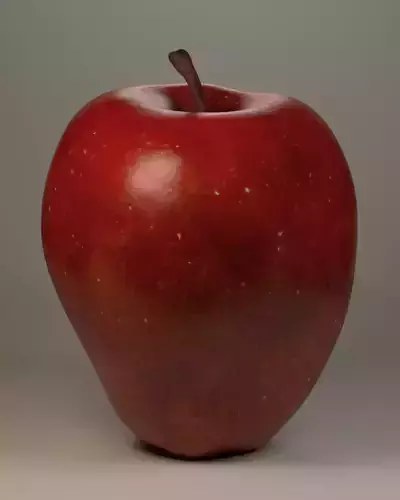 Red Apple Low-poly 3D model