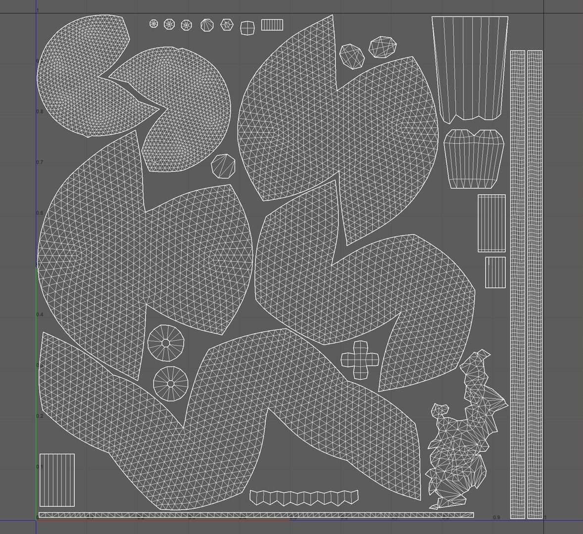 Coronavirus SARS CoV 2 Low-poly 3D model_10
