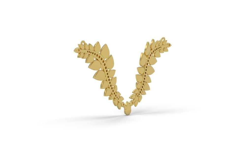 Necklace Delicate Movements - Jewelry 3D - GA-28 3D print model_11