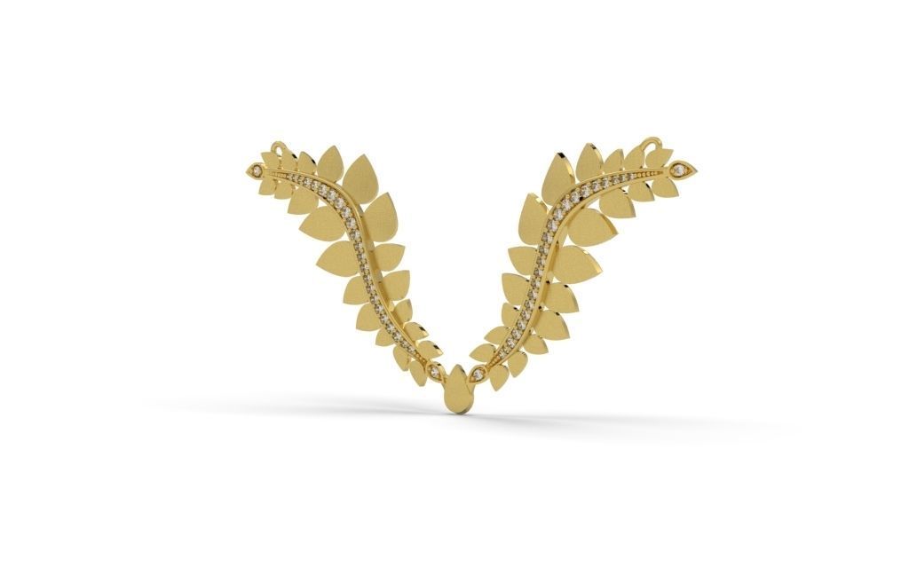 Necklace Delicate Movements - Jewelry 3D - GA-28 3D print model_18