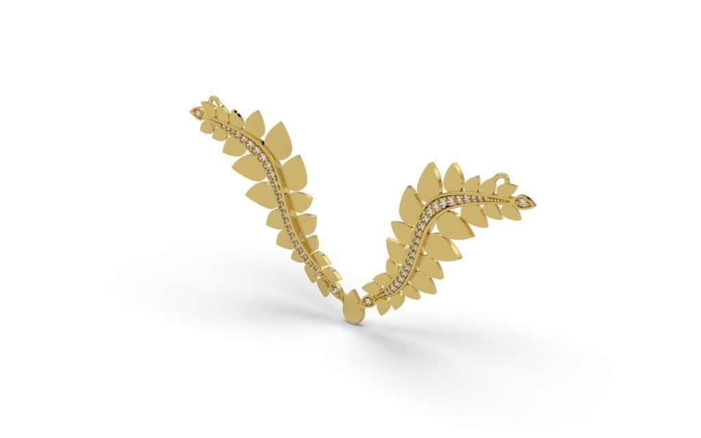 Necklace Delicate Movements - Jewelry 3D - GA-28 3D print model_16