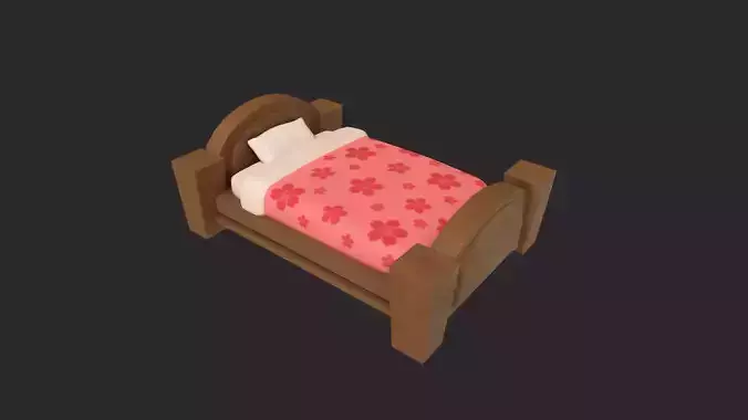 Cartoon Stylized Bed