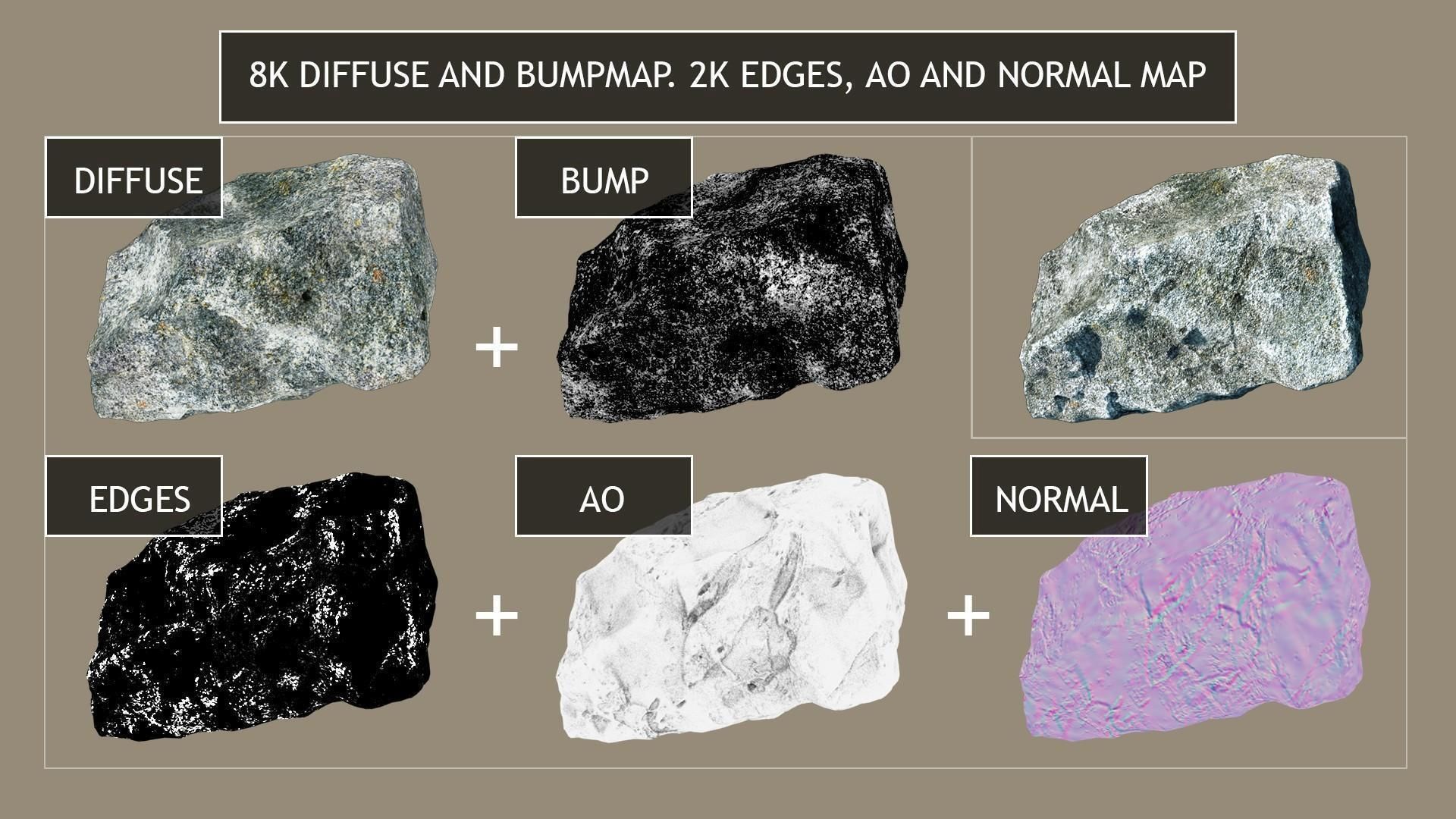 ROCK PACK 01 3D model_4