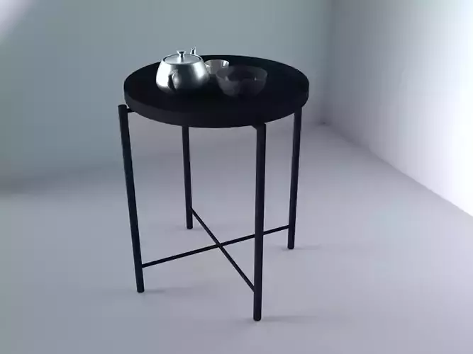 CoffeeTable side table with cup and saucer