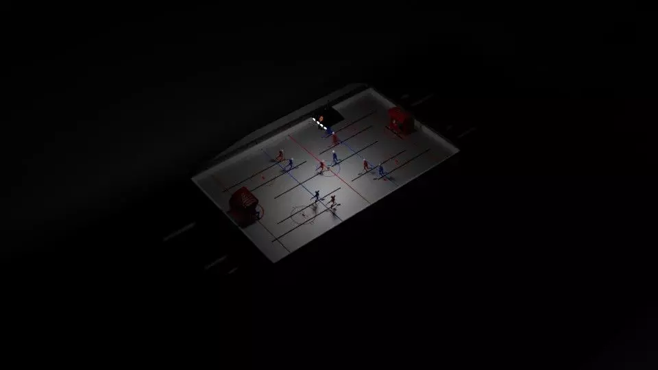Ice Hockey Table 3D model_0