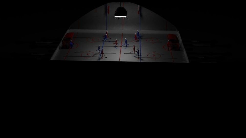 Ice Hockey Table 3D model_1
