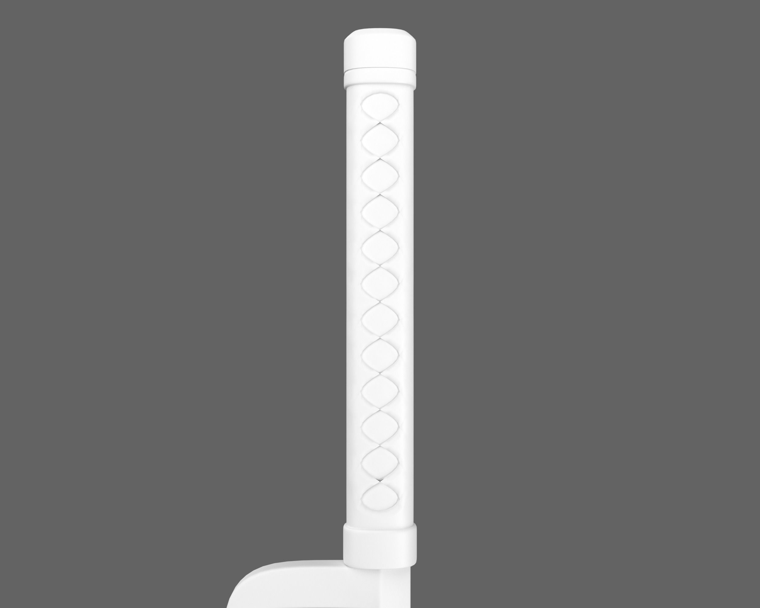 Ancient Japanese Jutte Low-poly 3D model_15