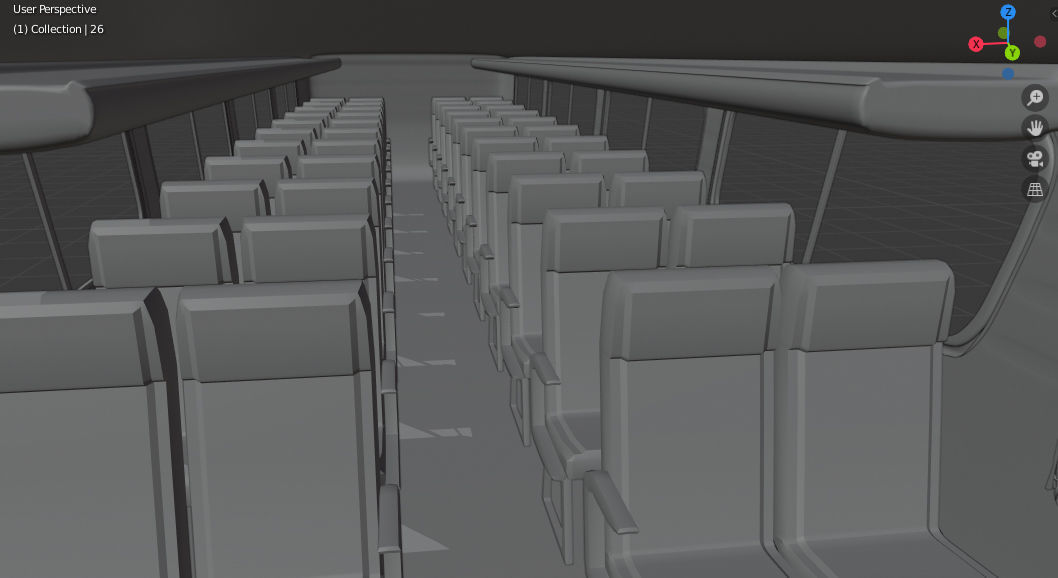 Onibus bus coach 3D model_5