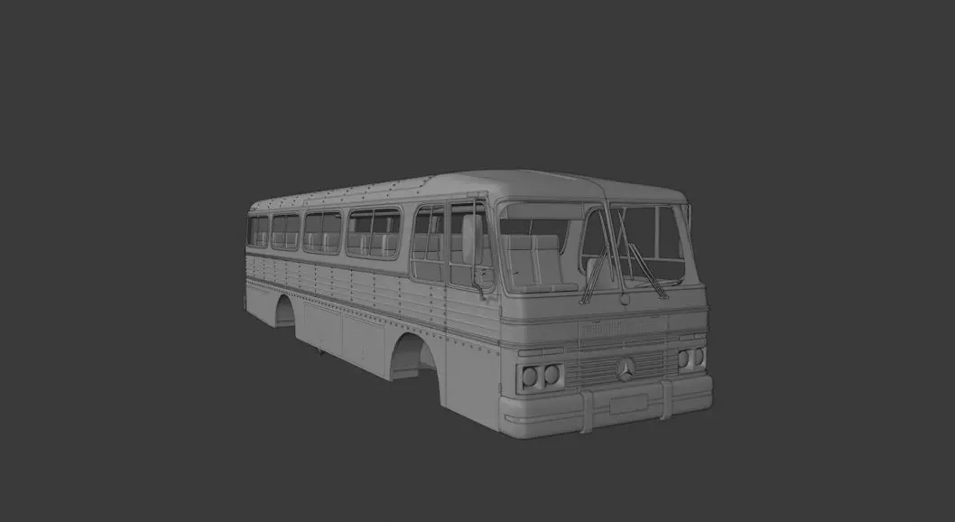Onibus bus coach 3D model_0