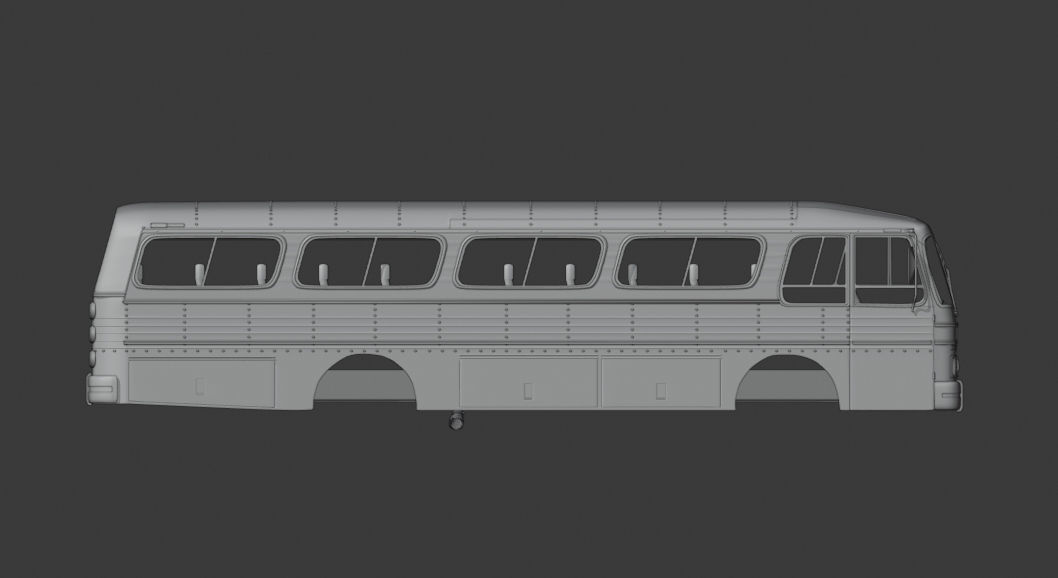Onibus bus coach 3D model_1