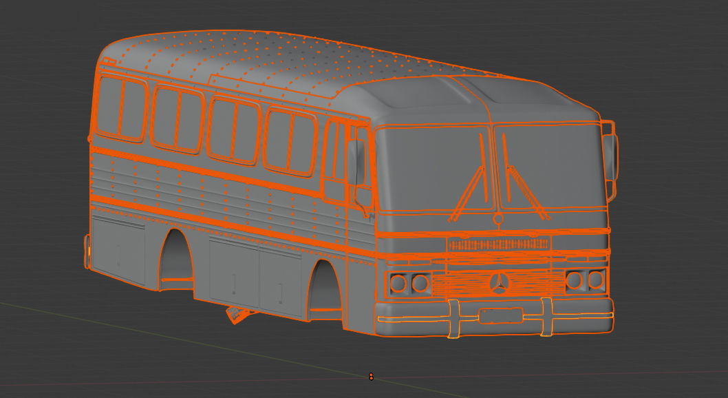 Onibus bus coach 3D model_4