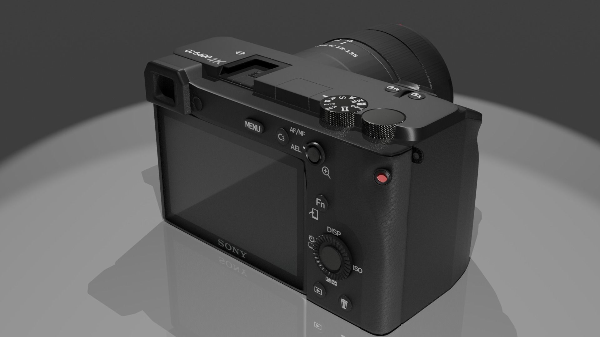 Low poly  VFX Sony camera 3D model Free low-poly 3D model_1
