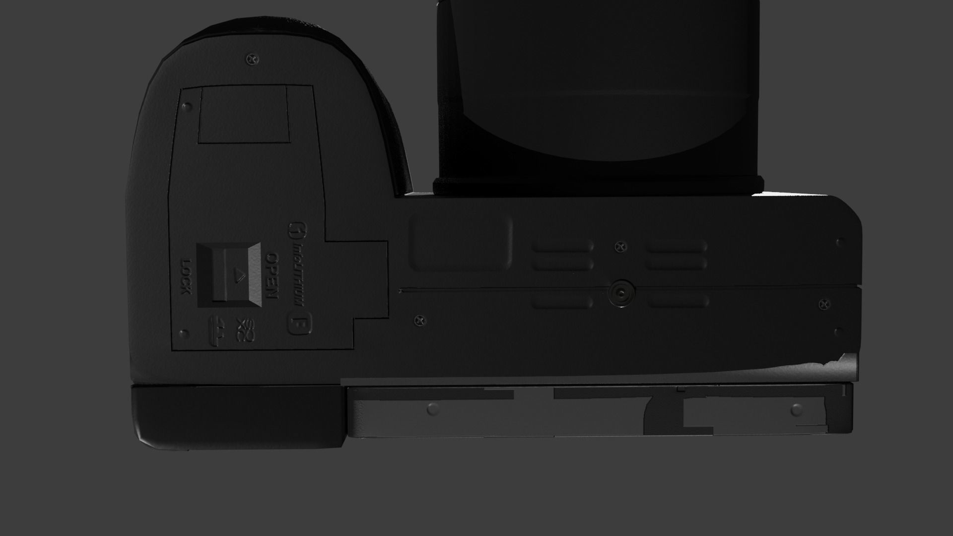 Low poly  VFX Sony camera 3D model Free low-poly 3D model_2