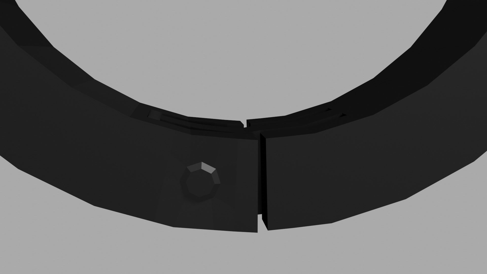 Low-poly Hoop Earring Low-poly 3D model_4