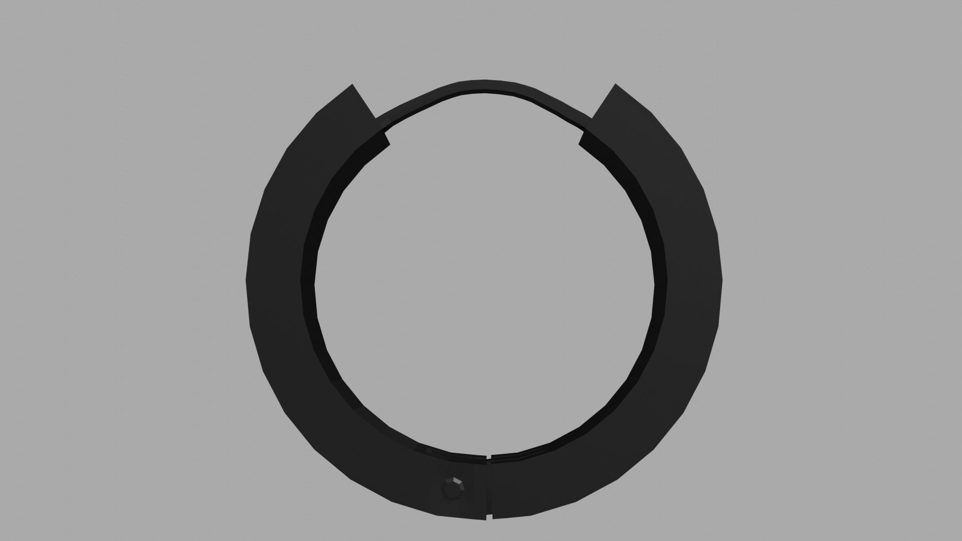 Low-poly Hoop Earring Low-poly 3D model_1
