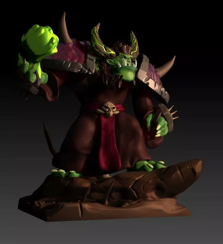 Orc FanSculp 3d model 3D print model_0