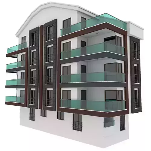Simple Building Model with Double Terrace